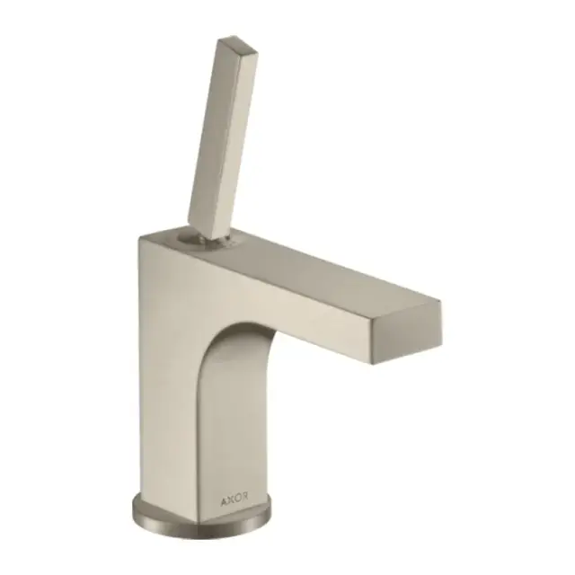 Axor Citterio Смеситель для раковины на 1 отверстие с донным клапаном, цвет: шлифованный никель 39035820
