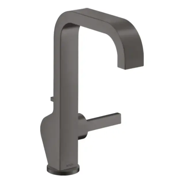 Axor Citterio Смеситель для раковины высокий на 1 отверстие с д/к, цвет: шлифованный черный хром 39034340