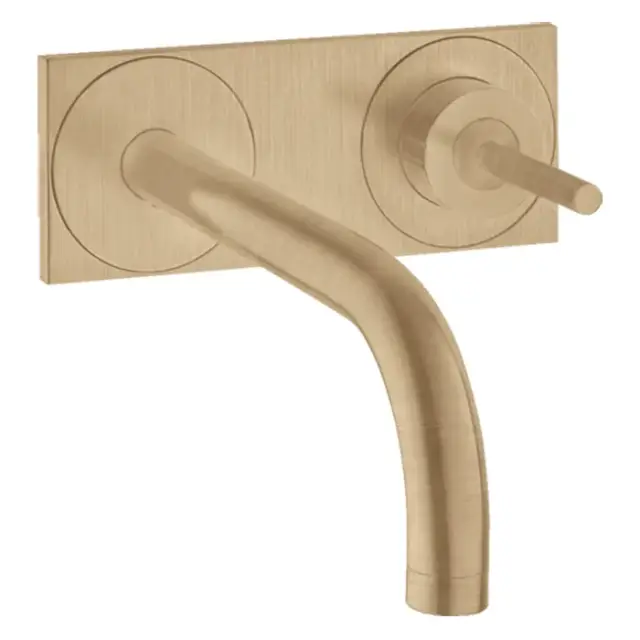 Axor Uno Смеситель для раковины встраиваемый внешняя часть, с донным клап., цвет: шлифованная бронза 38112140