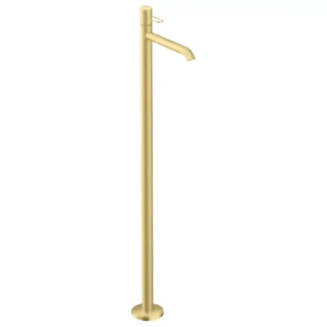 Axor Uno Смеситель для раковины напольный, однорычажный, внешняя часть, цвет: шлифованная латунь 38037950