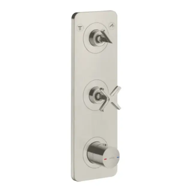 Axor Citterio E Термостат для душа встраиваемый на 2 потребителя, цвет: нержавеющая сталь 36703800