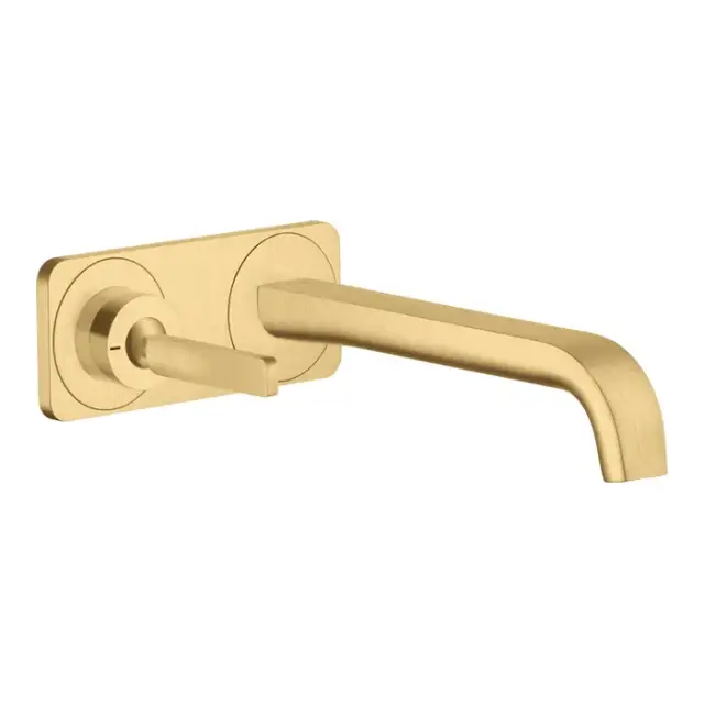 Axor Citterio E Смеситель для раковины встраиваемый внешняя часть, с д/к, цвет: шлифованное золото 36114250