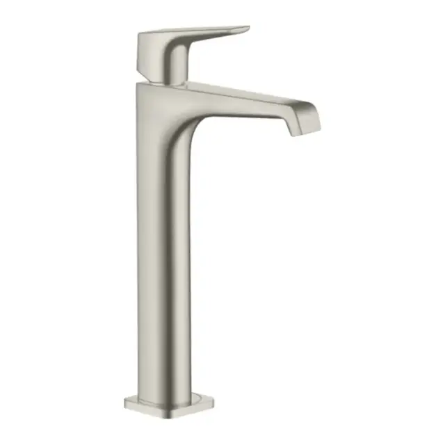 Axor Citterio E Смеситель для раковины высокий на 1 отверстие с дон. клап., цвет: нержавеющая сталь 36113800