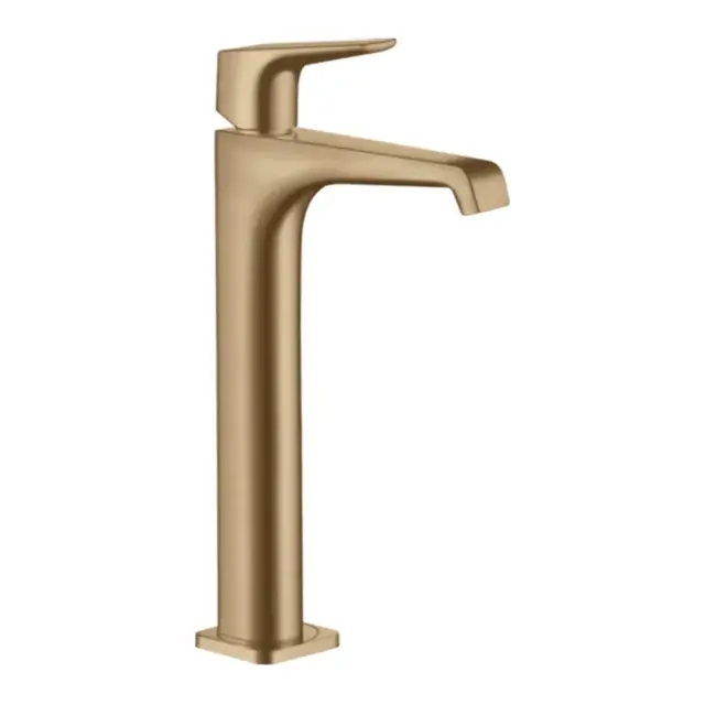Axor Citterio E Смеситель для раковины высокий на 1 отверстие с дон. клап., цвет: шлифованная бронза 36113140