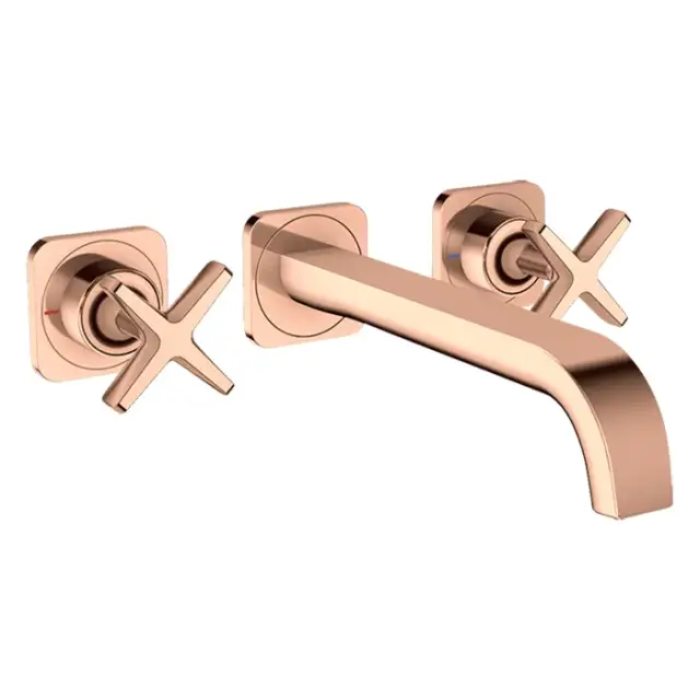 Axor Citterio E Смеситель для раковины встраив., внешняя часть, с д/к, цвет: полир. красное золото 36107300