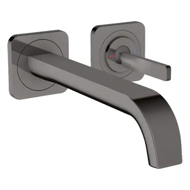 Axor Citterio E Смеситель для раковины встраиваемый внешняя часть, с д/к, цвет: полир. черный хром 36106330