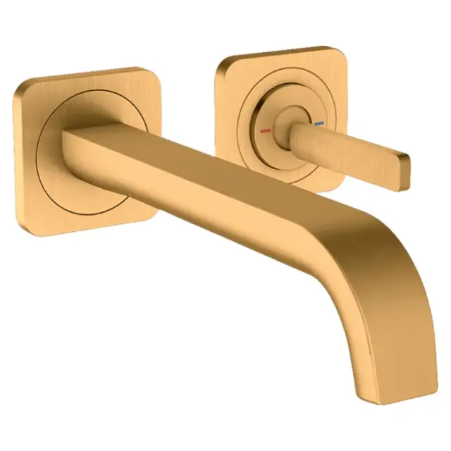 Axor Citterio E Смеситель для раковины встраиваемый внешняя часть, с д/к, цвет: шлифованное золото 36106250