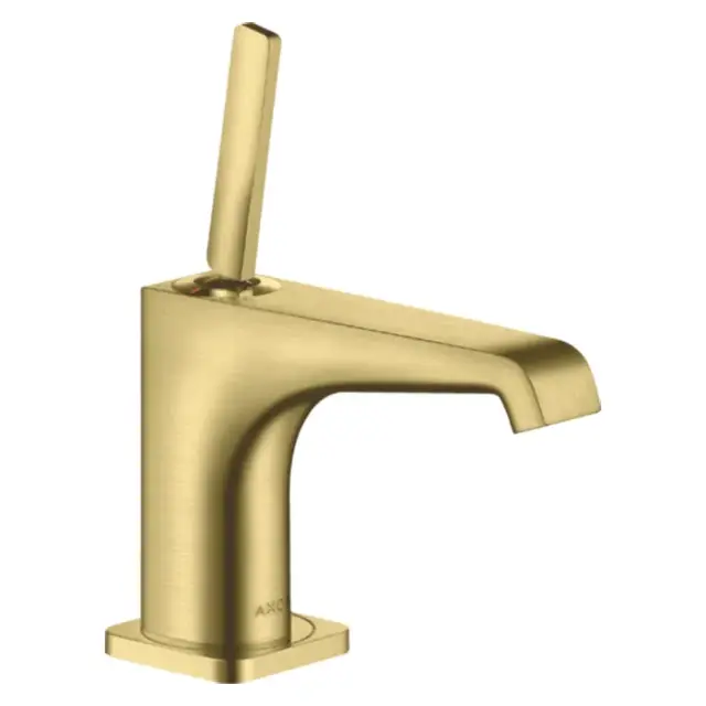 Axor Citterio E Смеситель для раковины на 1 отверстие с донным клапаном, цвет: шлифованная латунь 36102950