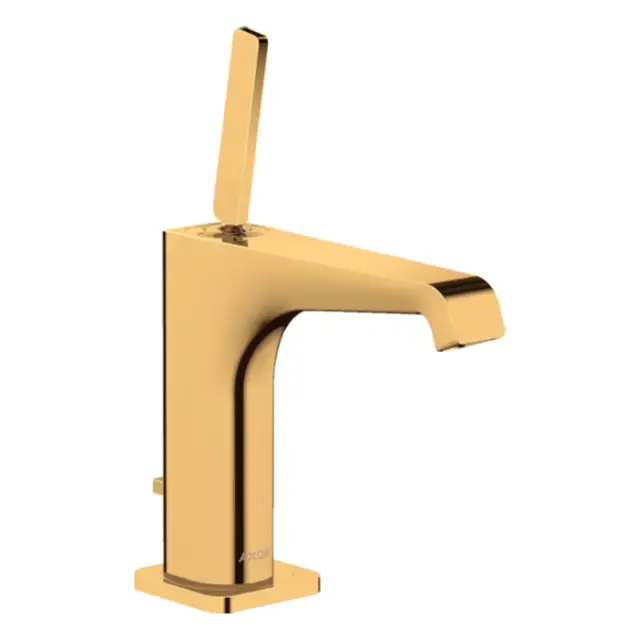 Axor Citterio E Смеситель для раковины на 1 отверстие с донным клапаном, цвет: полированное золото 36100990