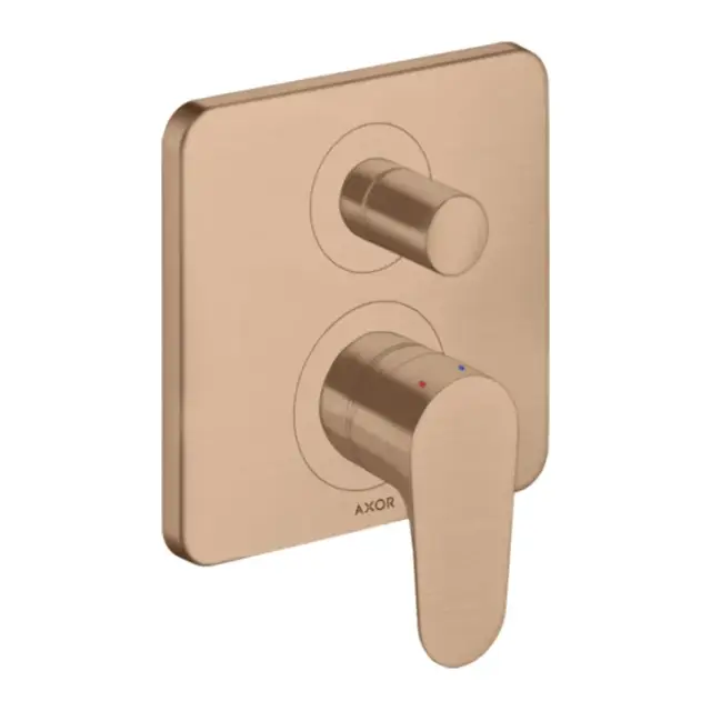 Axor Citterio M Смеситель для ванны встраиваемый на 2 потребителя, цвет: шлифованное розовое золото 34427310