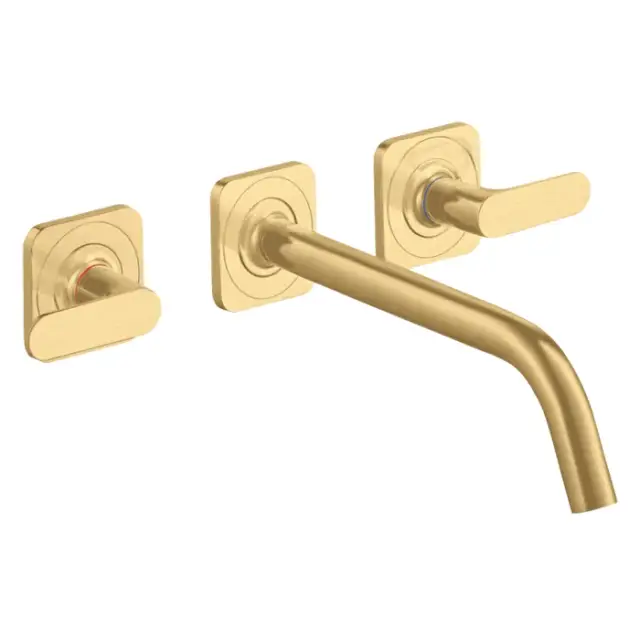 Axor Citterio M Смеситель для раковины встраиваемый, внешняя часть, с д/к, цвет: шлиф. золото 34315250