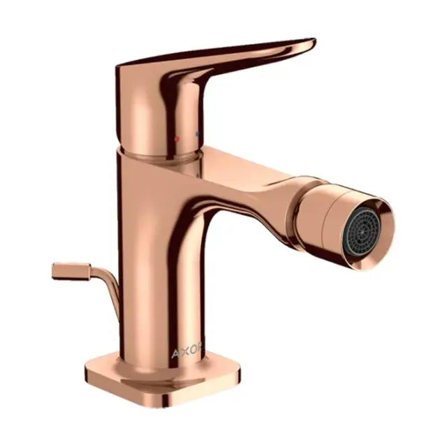 Axor Citterio M Смеситель для биде, с донным клапаном, цвет: полированное красное золото 34210300