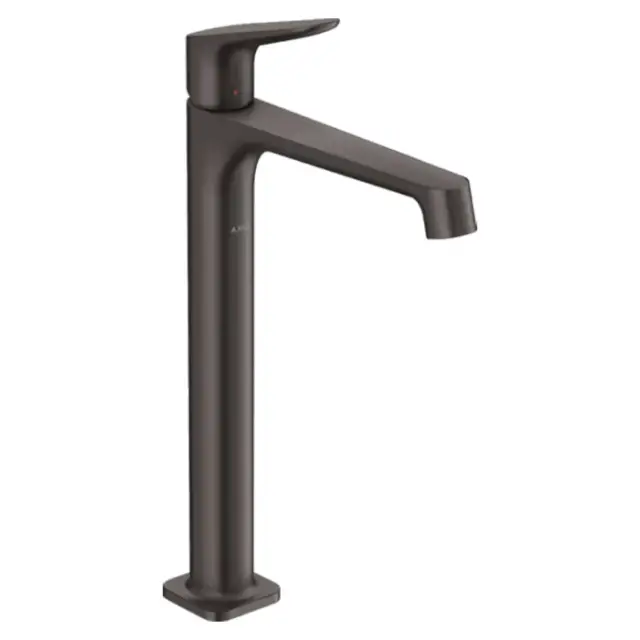 Axor Citterio M Смеситель для раковины высокий на 1 отверстие с д/к, цвет: шлифованный черный хром 34127340