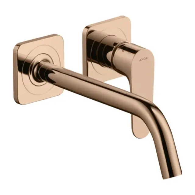 Axor Citterio M Смеситель для раковины встраиваемый, внеш. часть, с д/к, цвет: полир. красное золото 34116300