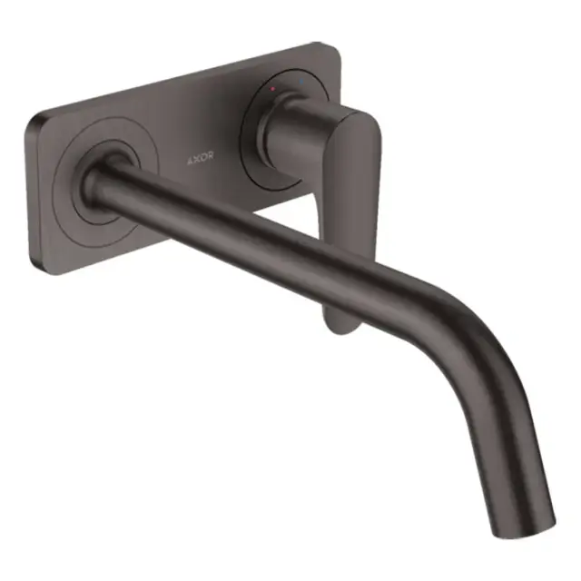 Axor Citterio M Смеситель для раковины встраиваемый, внешняя часть, с д/к, цвет: шлифов. черный хром 34115340