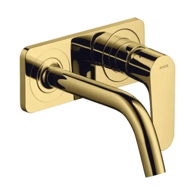 Axor Citterio M Смеситель для раковины встраиваемый внешняя часть, с д/к, цвет: шлифованное золото 34112990