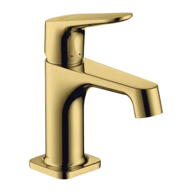 Axor Citterio M Смеситель для раковины на 1 отверстие с донным клапаном, цвет: полированное золото 34016990