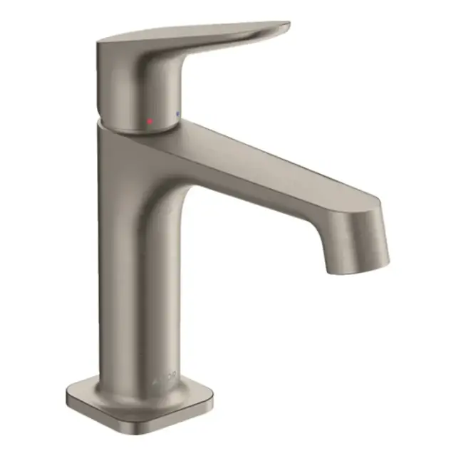 Axor Citterio M Смеситель для раковины на 1 отверстие с донным клапаном, цвет: нержавеющая сталь 34017800