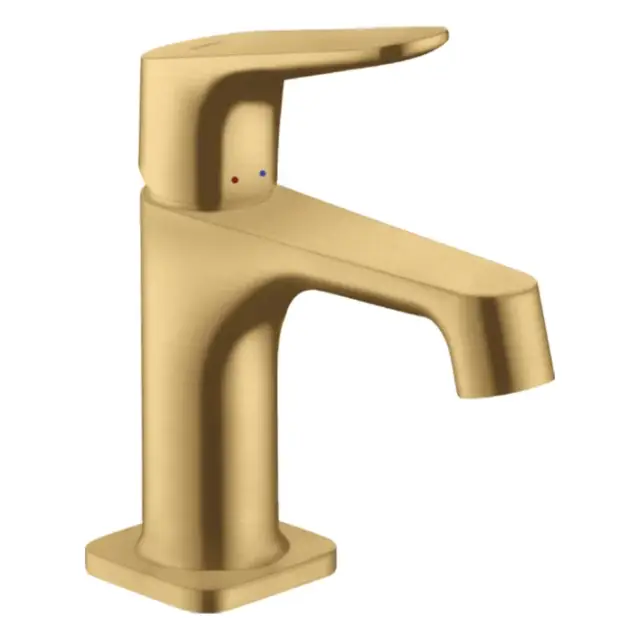 Axor Citterio M Смеситель для раковины на 1 отверстие с донным клапаном, цвет: шлифованное золото 34016250