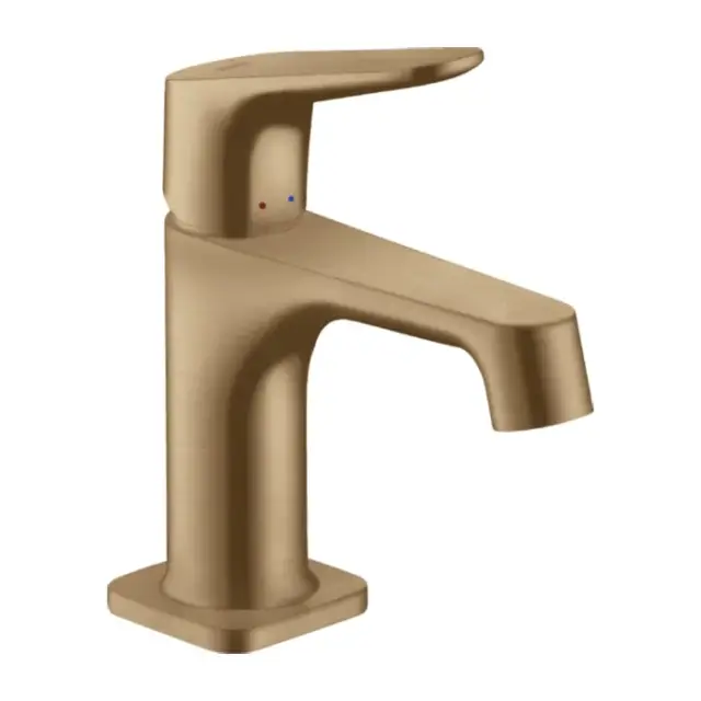 Axor Citterio M Смеситель для раковины на 1 отверстие с донным клапаном, цвет: шлифованная бронза 34016140