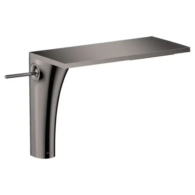 Axor Massaud Смеситель для раковины высокий на 1 отверстие с дон. клап., цвет: полиров. черный хром 18020330