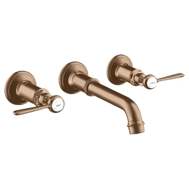 Axor Montreux Смеситель для раковины встраиваемый внешняя часть, с д/к, цвет: шлиф. красное золото 16534310