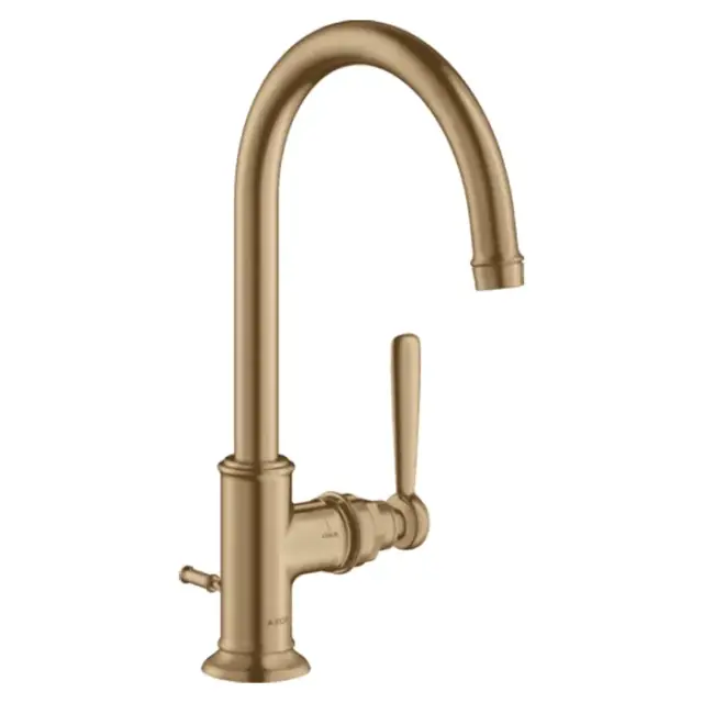 Axor Montreux Смеситель для раковины высокий на 1 отверстие с донным клап., цвет: шлифованная бронза 16517140