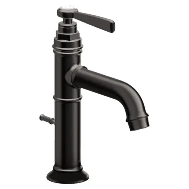 Axor Montreux Смеситель для раковины на 1 отверстие с донным клапаном, цвет: шлифованный черный хром 16515340