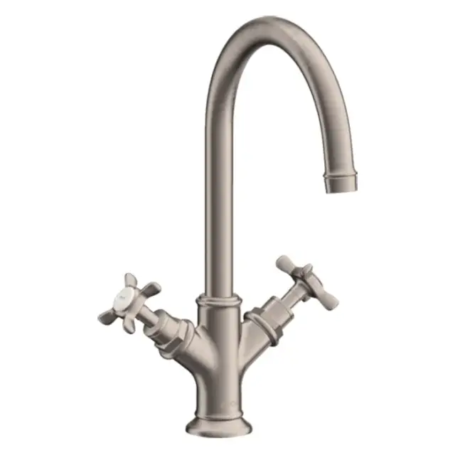 Axor Montreux Смеситель для раковины на 1 отверстие с донным клапаном, цвет: нержавеющая сталь 16502800