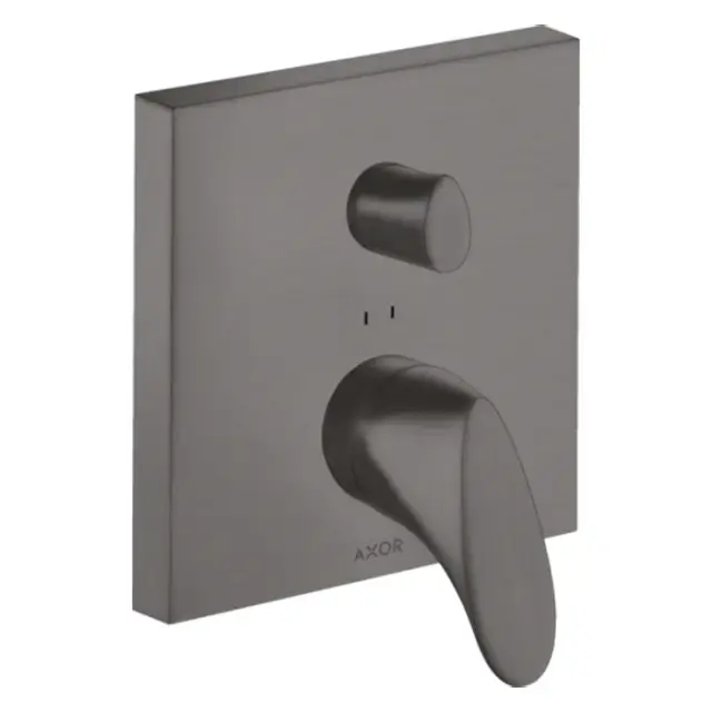 Axor Starck Organic Смеситель для ванны встраиваемый на 2 потребителя, цвет: шлифованный черный хром 12415340