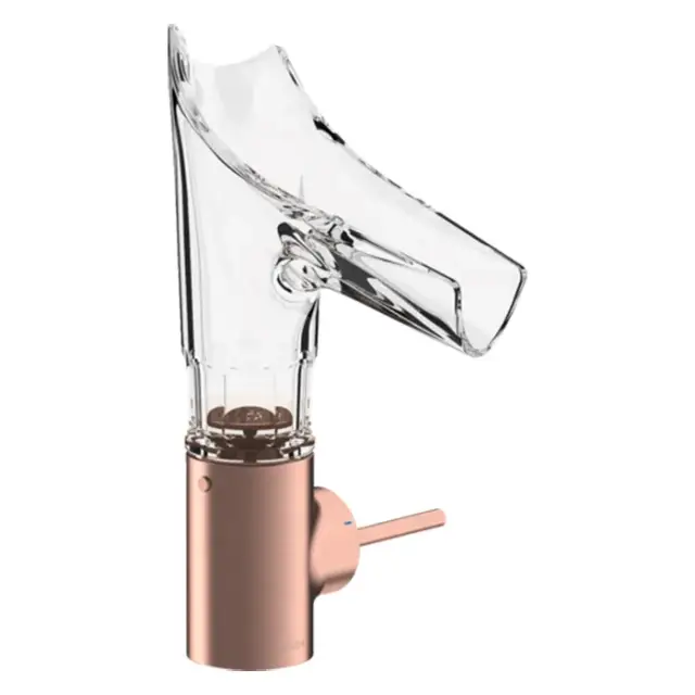 Axor Starck V Смеситель для раковины на 1 отверстие с донным клап., цвет: шлифованное розовое золото 12123310