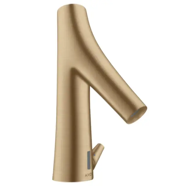 Axor Starck Organic Смеситель для раковины электронный без донного клапана, цвет: шлифованная бронза 12171140