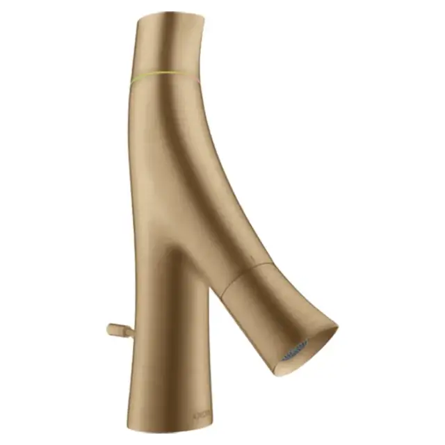 Axor Starck Organic Смеситель для раковины на 1 отверстие с донным клап., цвет: шлифованная бронза 12014140