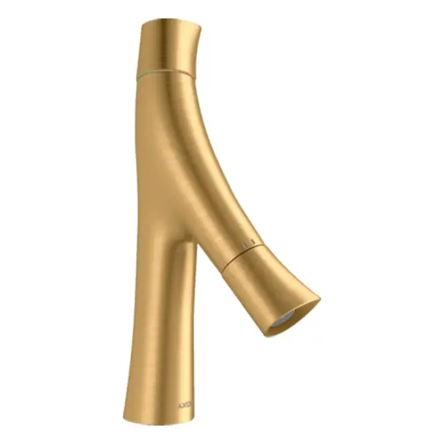 Axor Starck Organic Смеситель для раковины на 1 отверстие с донным клап., цвет: шлифованная латунь 12011950