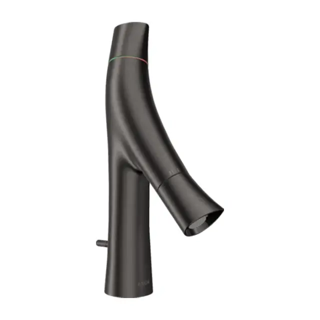 Axor Starck Organic Смеситель для раковины на 1 отверстие с дон. клап., цвет: шлифован. черный хром 12010340