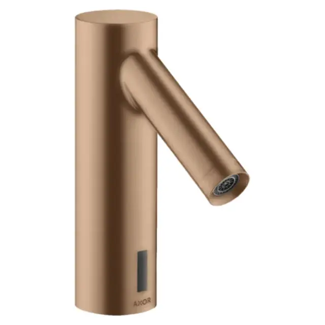 Axor Starck Смеситель для раковины электронный без донного клапана, цвет: шлифованное розовое золото 10145310
