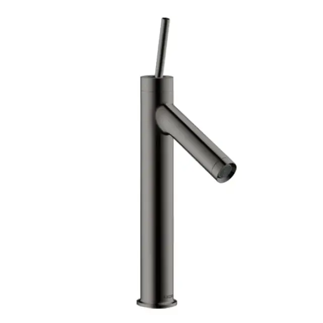 Axor Starck Смеситель для раковины высокий на 1 отверстие с дон. кл., цвет: полированный черный хром 10123330