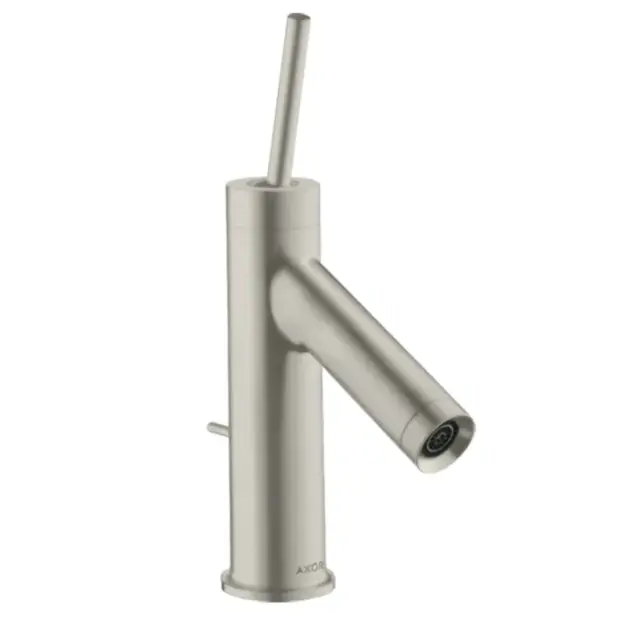 Axor Starck Смеситель для раковины на 1 отверстие с донным клапаном, цвет: нержавеющая сталь 10116800