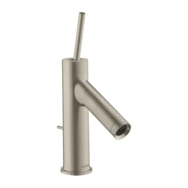 Axor Starck Смеситель для раковины на 1 отверстие с донным клапаном, цвет: шлифованный никель 10116820