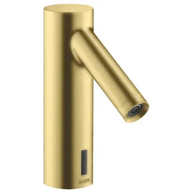 Axor Starck Смеситель для раковины электронный без донного клапана, цвет: шлифованная латунь 10106950
