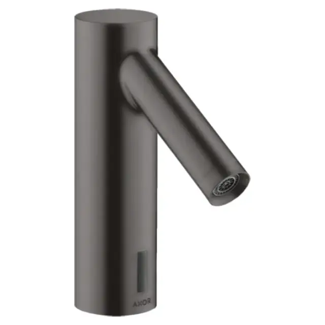 Axor Starck Смеситель для раковины электронный без донного клапана, цвет: шлифованный черный хром 10106340