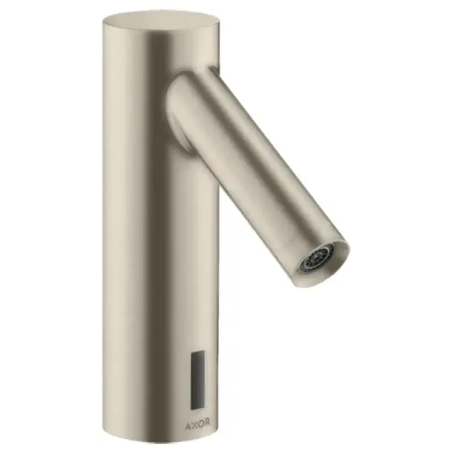 Axor Starck Смеситель для раковины электронный без донного клапана, цвет: шлифованный никель 10106820