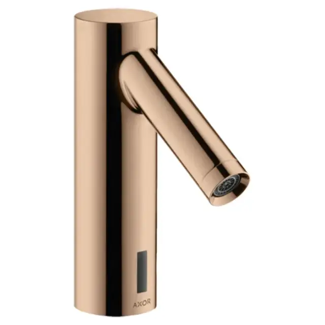 Axor Starck Смеситель для раковины электронный без донного клап., цвет: полированное розовое золото 10106300