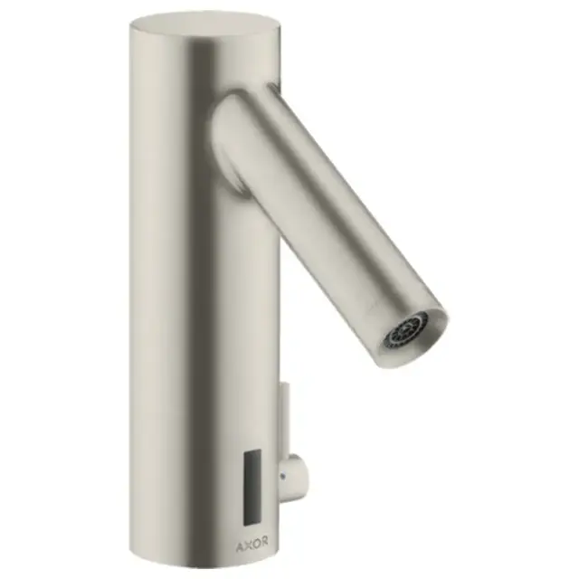 Axor Starck Смеситель для раковины электронный без донного клапана, цвет: нержавеющая сталь 10101800