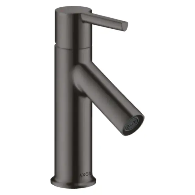 Axor Starck Смеситель для раковины на 1 отверстие с донным клапаном, цвет: шлифованный черный хром 10102340