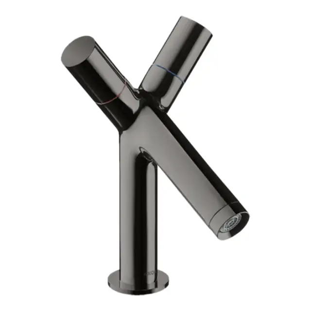 Axor Starck Смеситель для раковины на 1 отверстие с донным клап., цвет: полированный черный хром 10030330