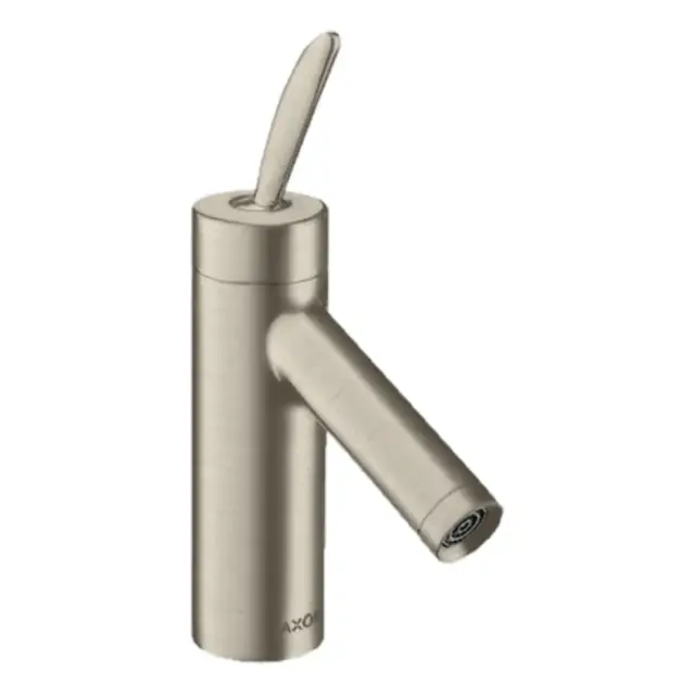 Axor Starck Смеситель для раковины однорычажный на 1 отверстие с дон. кл., цвет: шлифованный никель 10018820