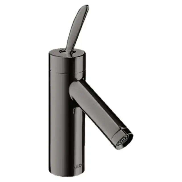 Axor Starck Смеситель для раковины на 1 отверстие с донным клапаном, цвет: полированный черный хром 10010330