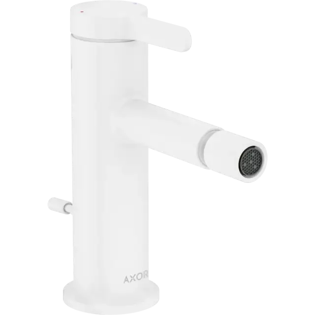 Axor One Смеситель для биде, однорычажный с донным клапаном, цвет: матовый белый 48210700
