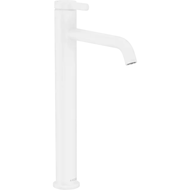 Axor One Смеситель для раковины высокий на 1 отверстие с донным клапаном, цвет: матовый белый 48002700